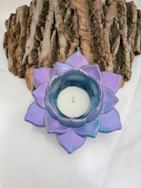Resin Lotus Flower Tea Light/Candle Holder