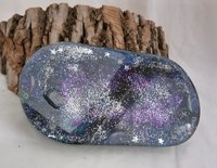 Resin Rolling / Trinket Tray  (galaxy mirrors theme)