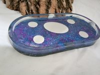 Resin Rolling / Trinket Tray  (galaxy mirrors theme)