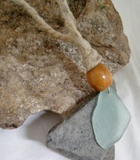 River Glass Necklace antique parlor glass