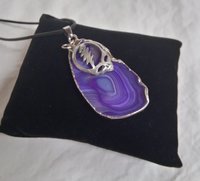 Grateful Dead Stealie & Purple Amethyst Geode