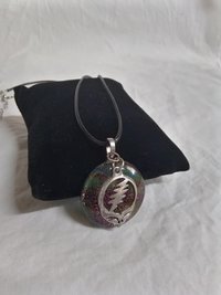Grateful Dead   Glass and Stealie necklace