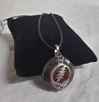 Grateful Dead   Glass and Stealie necklace