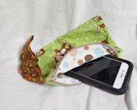Laughing Monkeys motif  zippered wristlet bags (clutch)