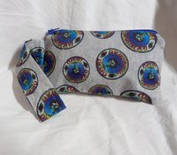 Grateful Dead ( American beauty Mirror Rose) motif  zippered wristlet bags (clutch) M