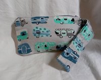 vintage campers motif  zippered wristlet bags (clutch) M