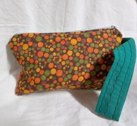  vintage The Smurfs  with polka dots on back  motif  zippered wristlet bags (clutch) M