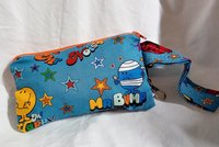 Mr. Men show   motif  zippered wristlet bags (clutch) M