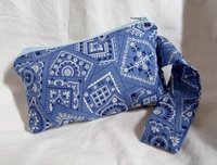 Handmade zippered wristlet bags (clutch) M