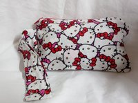 Hello Kitty motif zippered wristlet bags (clutch) M