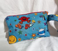 Handmade by Lucky Burrito Mister men Show motif zippered wristlet bags (clutch) Large