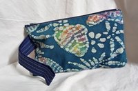Handmade by Lucky Burrito zippered wristlet bags (clutch) Large