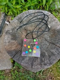 Very special TWO necklace set (two halves make a heart when joined)