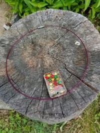 Resin rectangle cannabis leaf Rasta Colors  pendant 