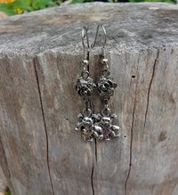  Grateful Dead  roses and bears  earrings