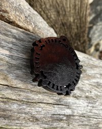 Wood/glass  Anon / Commander X  pendant  #2