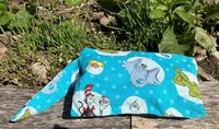 Dr. Seuss motif Horton hears a who , The Cat in the hat , the Grinch  The Lorax Yertle the turtle Handmade zippered wristlet bags (clutch) L
