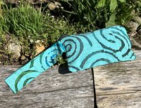 batik spiral motif  zippered wristlet bags (clutch) M