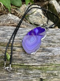 Grateful Dead Stealie & Purple Amethyst Geode