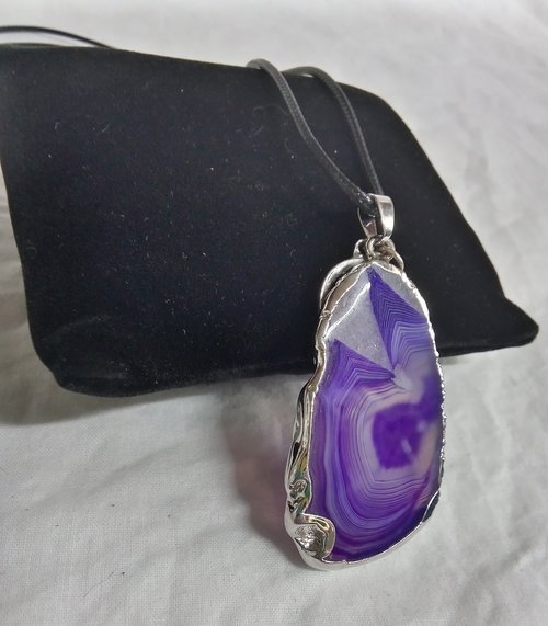 Grateful Dead Stealie & Purple Amethyst Geode
