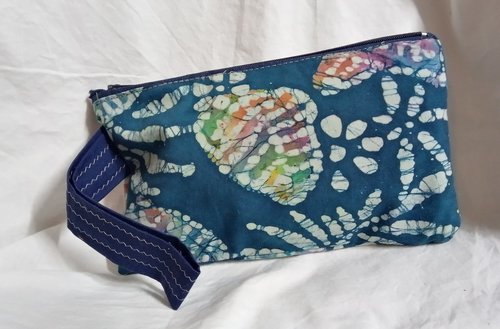 Handmade by Lucky Burrito zippered wristlet bags (clutch) Large