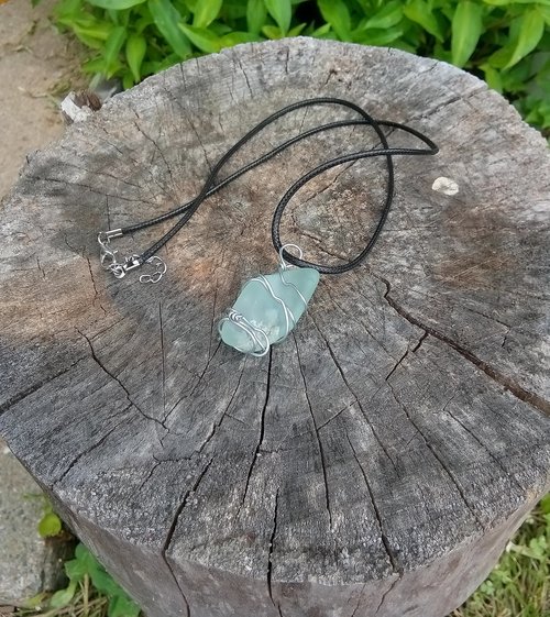 River Glass Necklace 