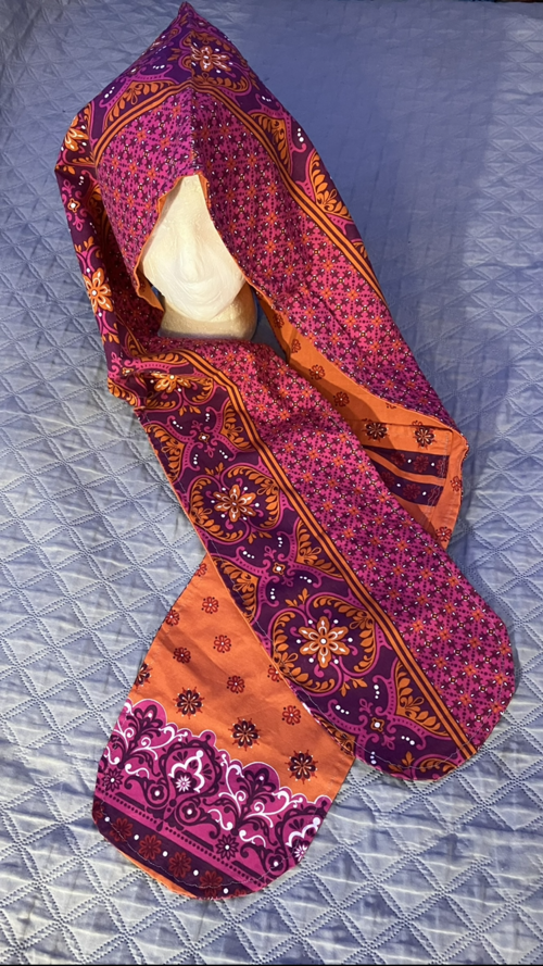 Beautiful Hooded Scarves inspired by the designs of Sienna Rose*   stylish Moroccan pattern cotton