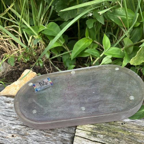 Resin Rolling/Trinket tray  (color shifting rainbow/  lavender/ rose gray  base)