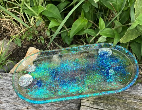 Oblong Resin Rolling/Trinket Tray