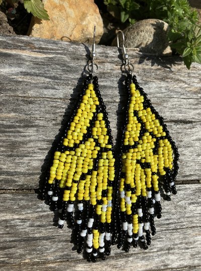 Yellow  Butterfly Wing  earrings