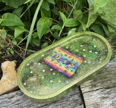 Grateful Dead Resin Rolling /Trinket Tray 