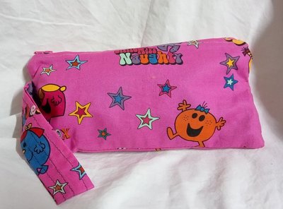 little miss  motif  zippered wristlet bags (clutch) L